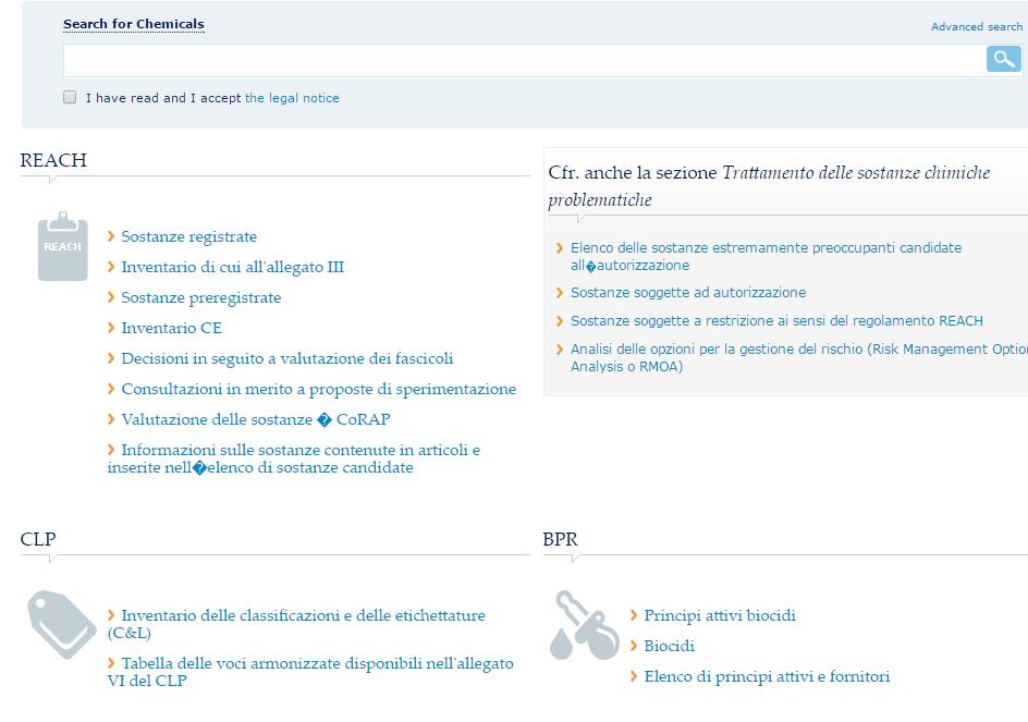 Normativa sulla Classificazione delle Sostanze e