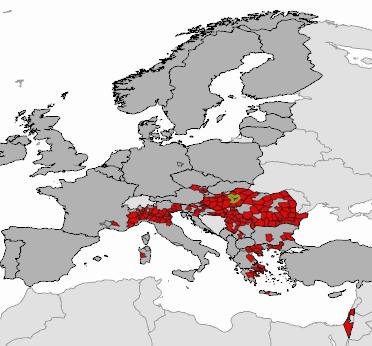 Emilia-Romagna, 13 Veneto, 7 Piemonte, 9 Lombardia, 2 Friuli Venezia Giulia, 1 in Sardegna). Sono stati segnalati 4 casi di Usutu virus (1 Veneto, 2 Emilia-Romagna, 1 Friuli Venezia Giulia).