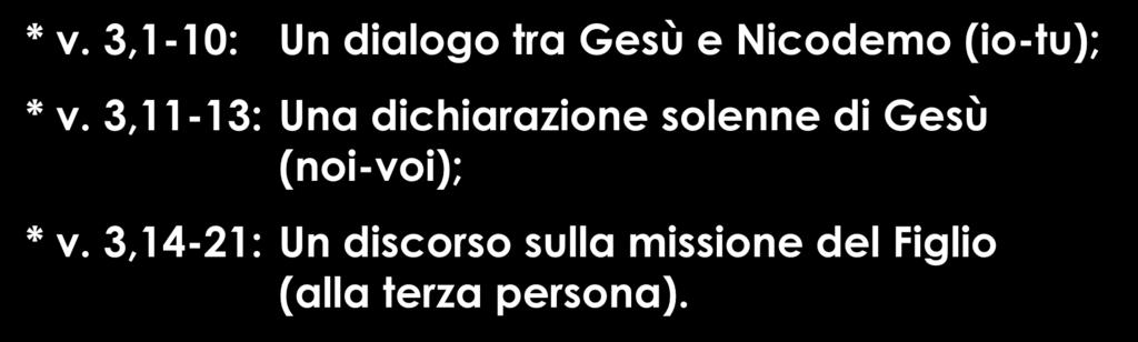 fai, se Dio non è con lui (3,2b). 2.