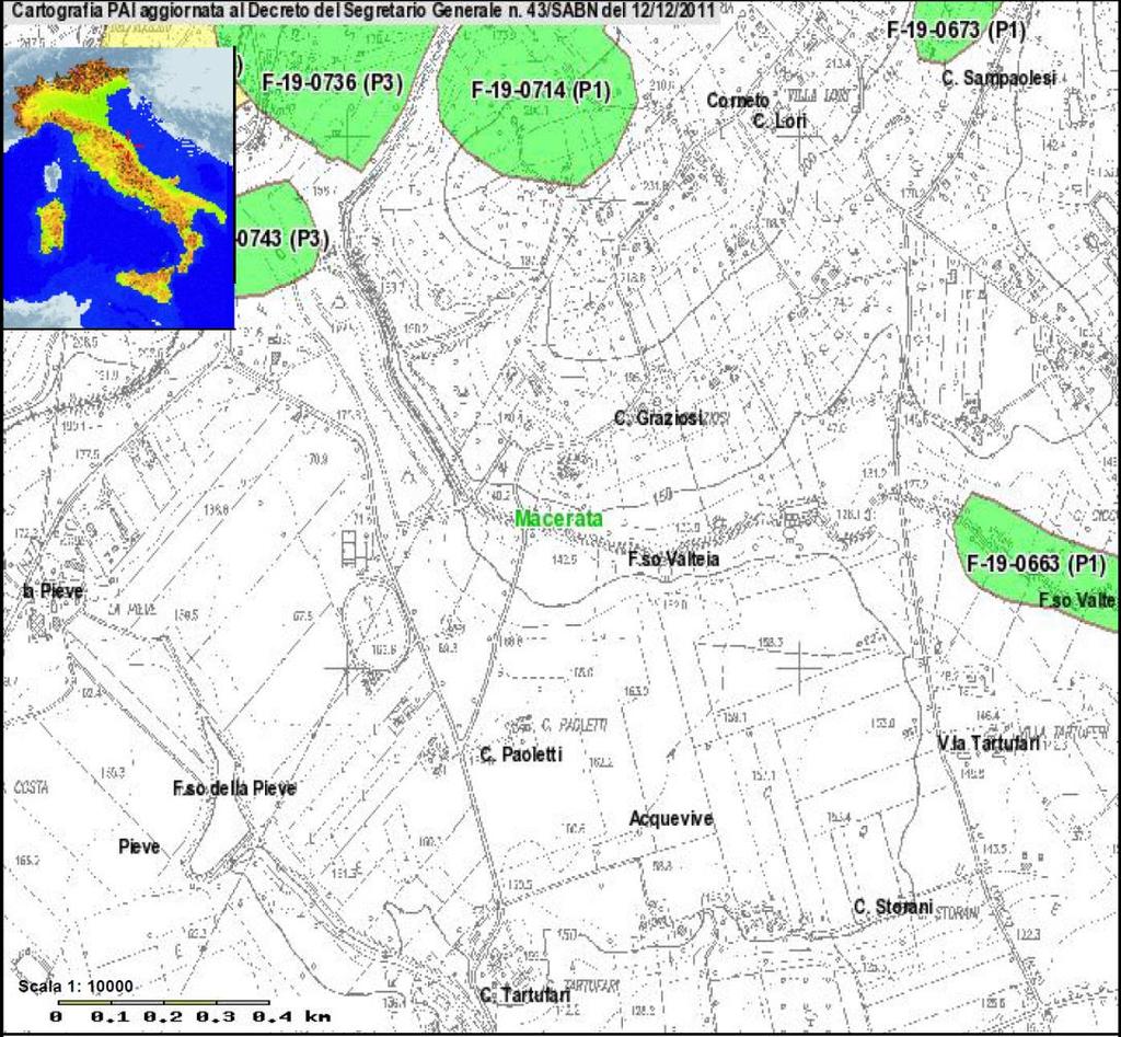 - 7 - L area presa in considerazione non ricade in alcuna area a rischio idrogeologico PAI. GEOLOGO Dott.