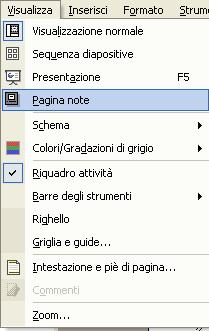 Questo è il riquadro note della visualizzazione Pagina Note 6.6.1.4 Modificare l orientamento delle diapositive: in orizzontale e verticale.