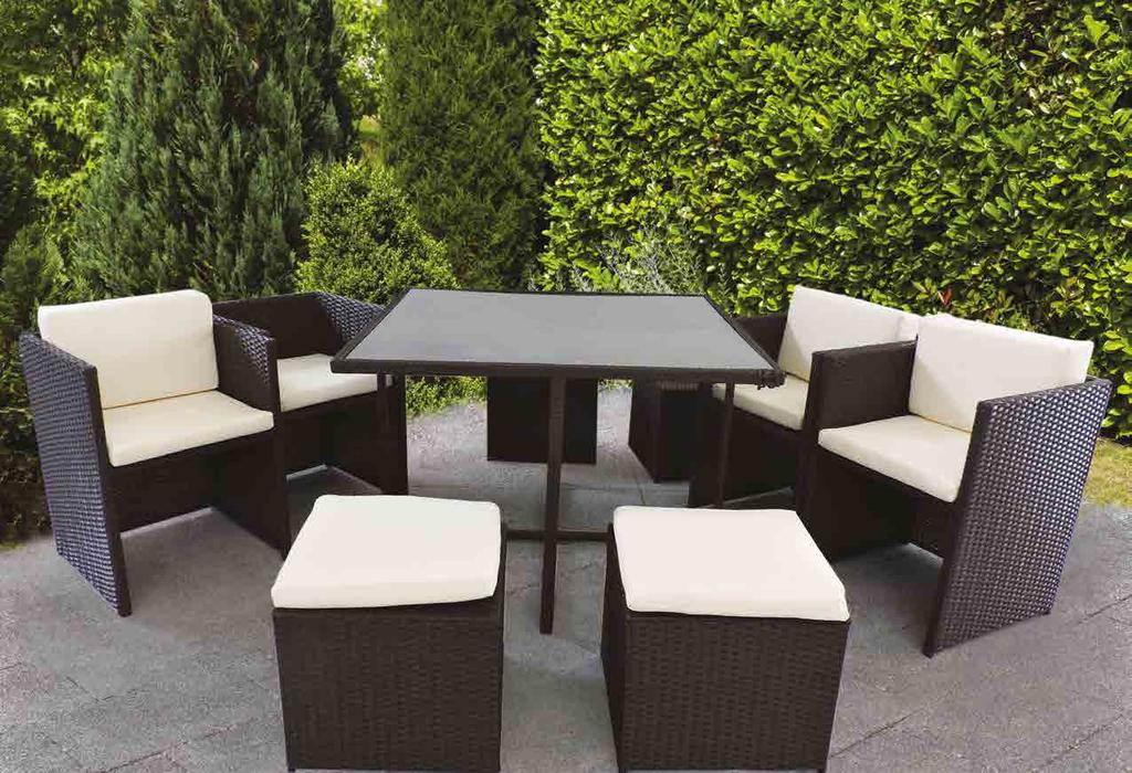 rattan 4 poltrone cm