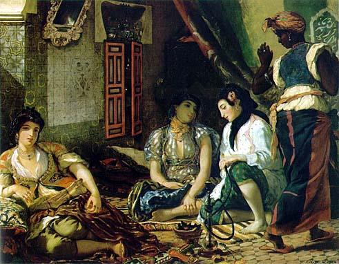 Donne di Algeri, 1834 Il quadro è uno degli esempi più noti di quella moda legata al fascino dell'oriente arabo, che ritroviamo in Europa nella prima metà dell'ottocento.