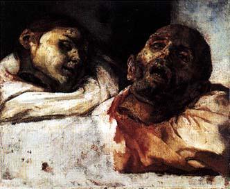 Teste di giustiziati, 1818 Questo esempio di gusto macabro, tra i più orridi presenti nella storia dell arte, furono studi realizzati da Gericault per la realizzazione della zattera.