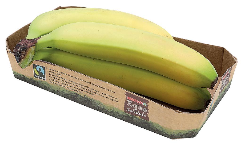 2 Banane certificate Fairtrade e provenienti da Produttori Fairtrade.
