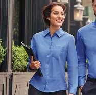 237 2 X 35 g/m2 2 35 g/m2 CORPORATE camicie JE936F Ladies' Long Sleeve Pure Cotton Poplin Shirt 00% cotone.