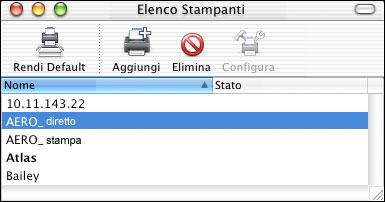 CONFIGURAZIONE DELLA STAMPA SU MAC OS X 13 PER CONFIGURARE LE OPZIONI INSTALLABILI 1 Selezionare Utility dal menu Vai e avviare Utility di