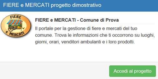 Come accedere al progetto