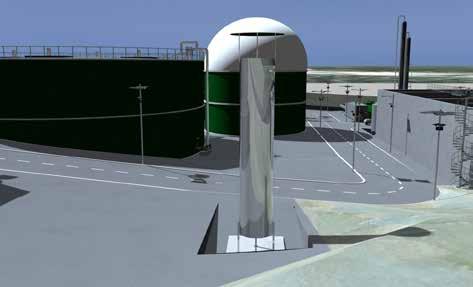 alla pressione dove verrà rimosso l H 2 S presente nel biogas fino ad un valore di 6 ppm. presente nel gasometro.