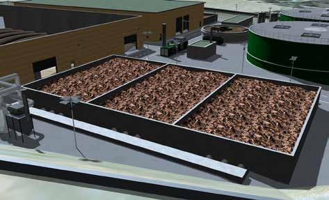 di abbattimento delle emissioni odorigene e polveri costituito da linee di aspirazione, scrubber e da biofiltri.