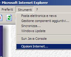 Installazione dei certificati Internet Explorer Dal