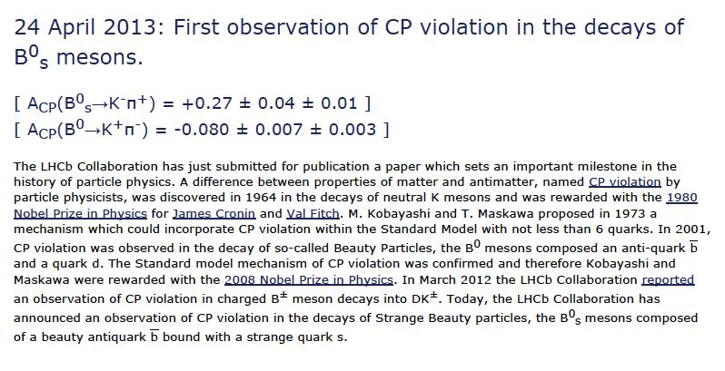 Violazione di CP nei mesoni B 24 Aprile 2013 Roberta Sparvoli Rachele Di Salvo (Universitá di