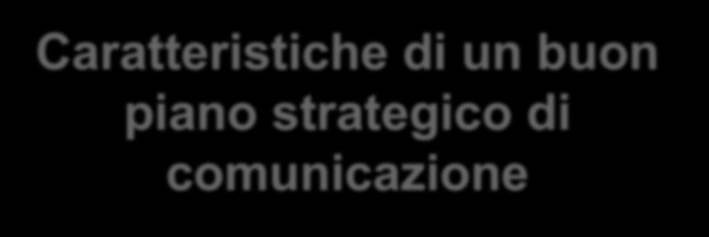 Caratteristiche di un buon