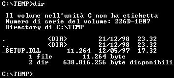 OS con linea di comando Sono sistemi operativi in cui non compare