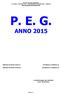 UFFICIO TECNICO COMUNALE 2 SETTORE 2 SERVIZIO LL.PP. MANUTENZIONE DEL PATRIMONIO AMBIENTE Piano Economico di Gestione 2015 P. E. G.