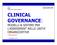 CLINICAL GOVERNANCE: