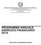 PROGRAMMA ANNUALE ESERCIZIO FINANZIARIO 2016