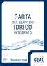 CARTA IDRICO DEL SERVIZIO INTEGRATO. release 2018