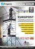 Novità 2019 EUROPONT. Trabattello professionale in alluminio a norma europea. richiedi il catalogo completo.