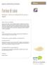 Farina di soia DATA SPECIFICATIONS. tostata, a tenore integrale di grassi flour. Descrizione prodotto. Uso