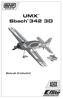 UMX Sbach 342 3D. Manuale di Istruzioni