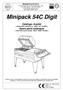 Minipack 54C Digit. Catalogo ricambi. ( Valido dalla matricola nr del ) Spare parts catalogue