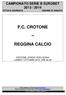 F.C. CROTONE REGGINA CALCIO