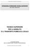 TECNICO SUPERIORE PER LA MOBILITÀ E IL TRASPORTO PUBBLICO LOCALE