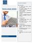 TAX & LEGAL NEWS IN QUESTO NUMERO