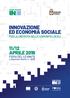 INNOVAZIONE ED ECONOMIA SOCIALE PER LA CRESCITA DELLE COMUNITÀ LOCALI