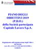 PIANO DEGLI OBIETTIVI 2019 (P.D.O.) della Società partecipata Capitale Lavoro S.p.A.