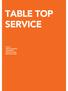 TAVOLA TABLE TOP SERIES 662 TABLE TOP SERVICE TAVOLA TABLE TOP SERVICE TISCHSERVICE SERVICE DE TABLE SERVICIO DE MESA