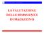 Ragioneria Generale e Applicata I (Valutazioni di Bilancio) LA VALUTAZIONE DELLE RIMANENZE DI MAGAZZINO