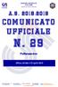 CENT RO SPORT IVO IT AL IANO. Comitato provinciale di Macerata. C omunic ato Ufficial e. n. 29. Pallacanestro. Affisso all albo il 25 aprile 2019