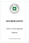 DELIBERAZIONI URGENTE. SEDUTA N. 135 DEL 30 luglio A cura della Segreteria di Giunta