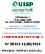 COMUNICATO UFFICIALE