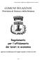 Regolamento per l'affidamento dei lavori in economia