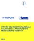 11 REPORT ATTIVITÀ DEL REGISTRO NAZIONALE ITALIANO DELLA PROCREAZIONE MEDICALMENTE ASSISTITA