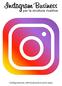 Instagram Business. per le strutture ricettive. Configurazione, ottimizzazione e primi passi