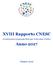 XVIII Rapporto CNESC. (Conferenza Nazionale Enti per il Servizio Civile) Anno 2017