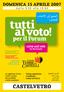 Le regole per votare. I volti e i nomi dei candidati e delle candidate. Voting regulations. Candidates names and faces CASTELVETRO