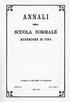 ANNALI SCUOLA NORMALE SUPERIORE DI PISA DBLLA CLASSE DI LETTERE E FILOSOFIA