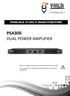 MANUALE D USO E MANUTENZIONE DUAL POWER AMPLIFIER. Attenzione: Leggere con attenzione il presente manuale prima dell utilizzo.