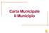 Carta Municipale II Municipio