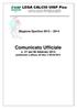 Comunicato Ufficiale n. 21 del 06 febbraio 2014 pubblicato e affisso all albo il 06/02/2014