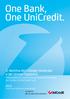 One Bank, One UniCredit.