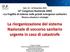 La riorganizzazione del sistema Nazionale di soccorso sanitario urgente in caso di catastrofe