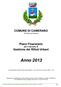 COMUNE DI CAMERANO Provincia di Ancona. Piano Finanziario per il servizio di Gestione dei Rifiuti Urbani. Anno 2013