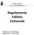 Regolamento Edilizio Comunale