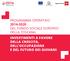 Programma Operativo del Fondo Sociale Europeo. investimenti a favore della crescita, dell occupazione e del futuro dei giovani